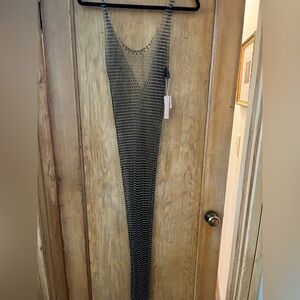 SKIMS Black Mesh Dress